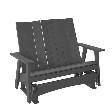 Polybird MODERN 4' GLIDER BENCH. CHARCOAL POLYBIRD P63