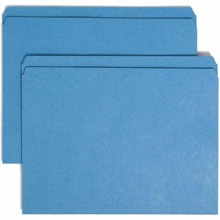 Smead File Folders, Blue, PK100 SMD12010