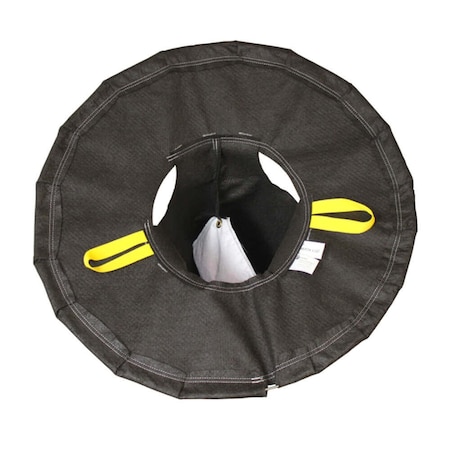 Enpac Round, Storm Sentinel Catch Basin Insert, Adjustable, With Oil-Absorbing Packet, 25 to 28, Black 4340-CONE-IB