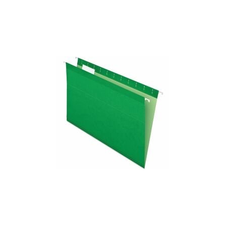 Pendaflex Hanging File Folders, Green, 8.5"H, 25PK PFX415315BGR
