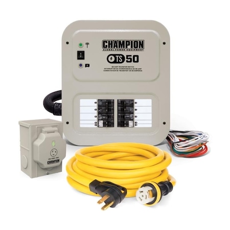 Champion Power Equipment 50-Amp Manual Transfer Switch 201193