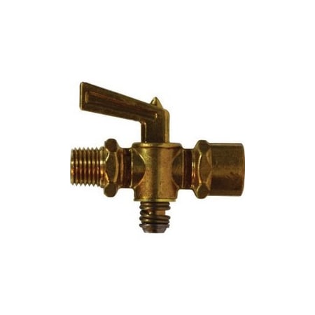 Midland Industries COCK SHUT-OFF 1/4IN MIP X FIP BRS 150PSI 46069