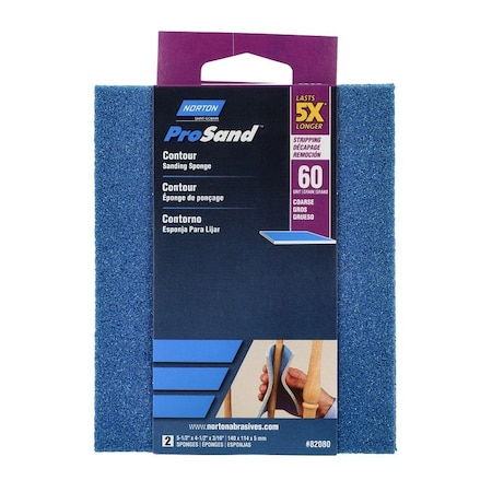 Norton Abrasives Cntr Snd Spng 60Grt 2PK 07660782080