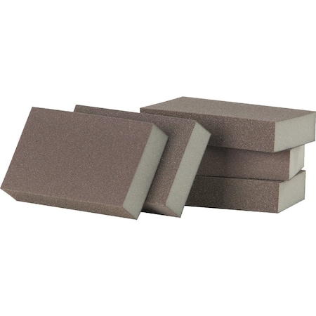Do It Best Jumbo All-Purpose 3''x5''x1'' 80/120 Grit Fine/Medium Sanding Sponge, 5PK 380202GA
