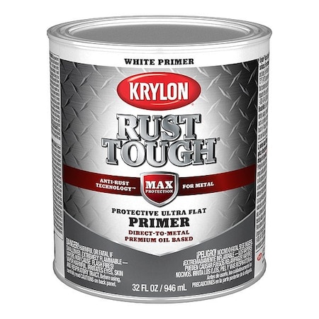 Krylon Primer, Rust Preventative, White, Brush K09718008