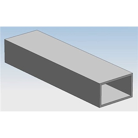 Zoro Select CarbonSteelRectangularTube, 4ft-L, 5in-W tr3x5x.25-48