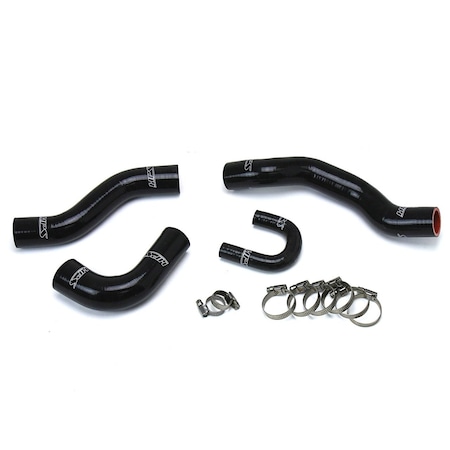 Hps Performance High Temp Reinforced Silicone Radiator Coolant Hose Kit, Black,  57-1477-BLK