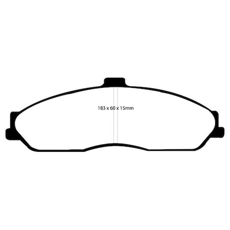 Backseat Bluestuff Front Brake Pads for 2003-2004 Cadillac XLR 4.6L BA3832758