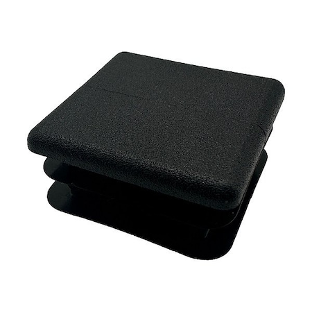 Hadrian Square Black Plug, Chrome Zamac, Plastic 610070