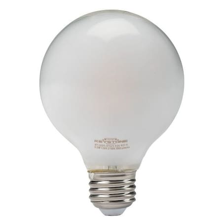 Keystone Globe Filament Bulb, 60W Equivalent, G25 shape, E26 Medium base, 5000K, 90 CRI, Frosted KT-LED5.5FG25-E26-950-F