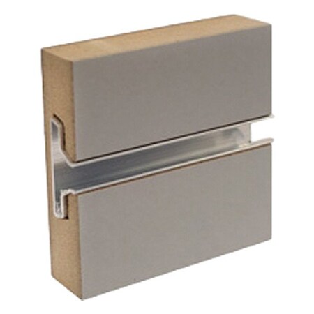 Specialty Store Services Slatwall Panel, Gray, 4 ft H, 8 ft W 90144G