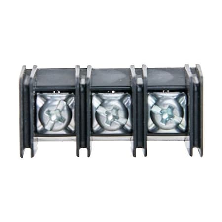 Eaton Bussmann single row terminal block, Standard barrier, 30A, 600V rating, 04 poles, 100PK A319304