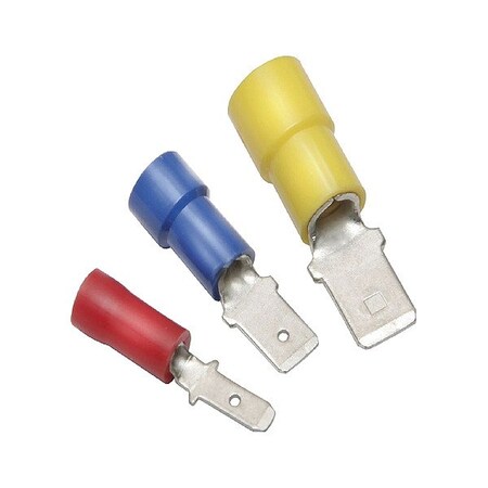 Burndy Wire Disconnect, Brass, Blue, Nylon QN14M25X03D