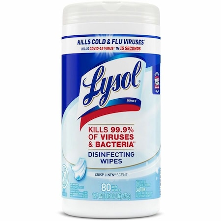 Lysol Dsnfctng Wipes, Crisp Linen Scnt, PK6 89346CT