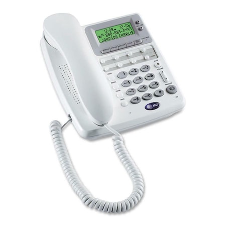 Att AT&T Standard Phone - White - 1 x Phone Line - Speakerphone CL2909