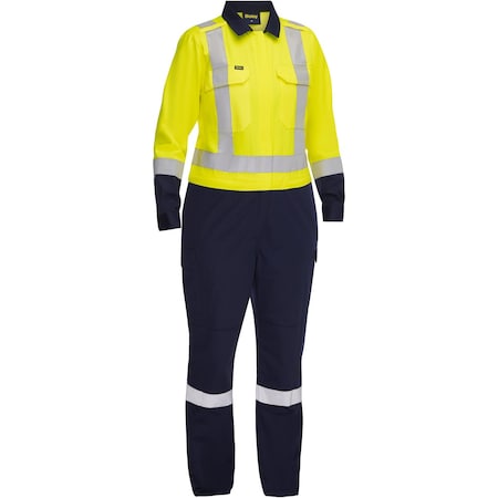 Bisley ANSI Type R Class 2 Women's Vented Coverall, Industrial Wash Durable 314W6369H-YN/3X