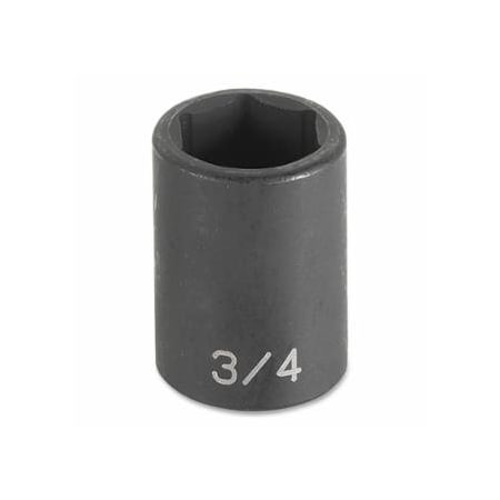 Grey Pneumatic Impact Socket, 1/2 in Drive Size, 13/16 in Socket Size, Hex, 6-point, Standard Length 914-2026R
