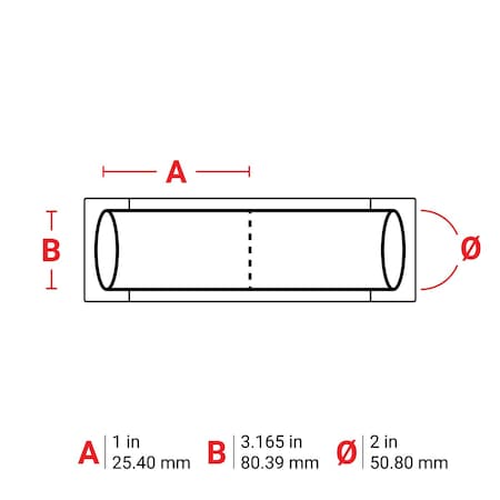 Brady PermaSleeve Low Smoke Zero Halogen Wire Marking Sleeves, Roll of 200 Each, 2 in. Dia x 1 in. W LSZH-2000-2-WT-2