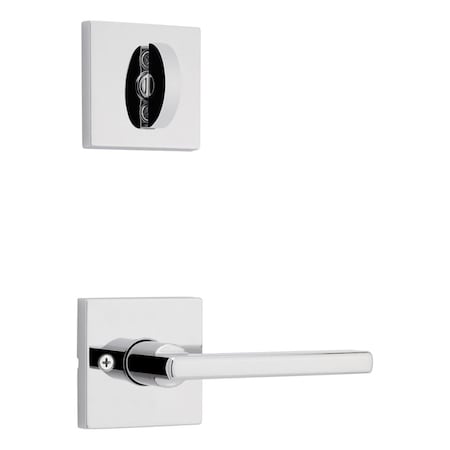 Kwikset Halifax Lever with Square Rose Interior Single Cylinder Handleset Trim for Both 800 and 687 966HFLSQT-26.UNIV
