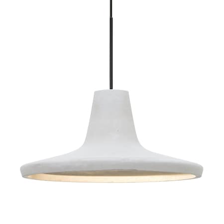 Besa Lighting Besa Modus Pendant, White, Black Finish, 1x 9W LED 1XT-MODUSWH-LED-BK