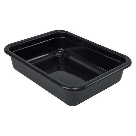 Quantum Storage Systems BUS/UTILITY TUB 22in x 17in x 5in, FLAT BOTTOM PP BLACK FSB-22175BK