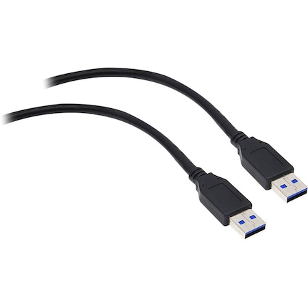 Cable Wholesale CableWholesale USB 3.0 Cable, Black, Type A Male / Type A Male, 6 foot 10U3-02106BK