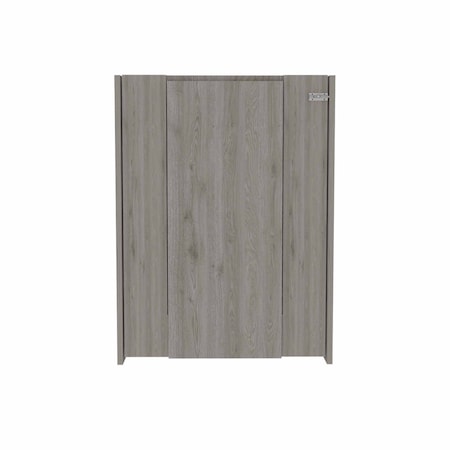 Homeroots 24" Light Gray Floating Desk 403794