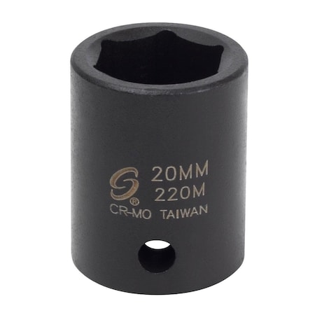 Sunex 1/2 in Drive 20Mm Impact Socket 220M