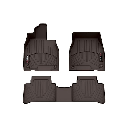 Weathertech Cocoa, Front and Rear Floorliners 471799-1-2