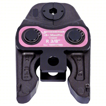 Rothenberger Press Jaw, Steel, 3/8 in Pipe Size 1000001890