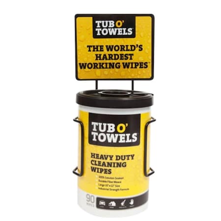 Tub O Towels 10 x 12 in. Heavy-Duty Multi-Surface Cleaning Wipes Bracket FDPBRCKTTW90