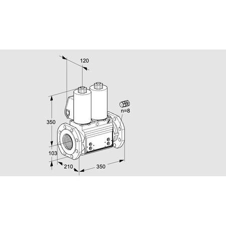 Honeywell Kromschroder VLV, DBL SOLND, 100MM ISO FLG, VCS8100F05N KS88203287