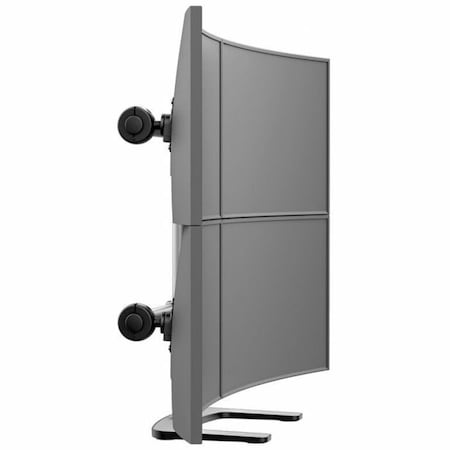 Atdec freestanding desk mount, Converted to support single, dual, or triple monitors, flat screen VFS-Q