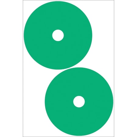 Accuform GAUGE MARKING DECALS 6 in  COLOR GREEN GML114GN