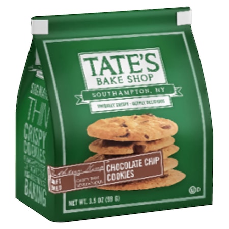 Tates Bake Shop Chocolate Chip Cookies 3.5 oz Bagged 1002009