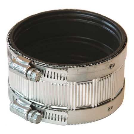 Fernco STANDARD-DUTY NO-HUB COUPLING, 3 IN Black NH-33