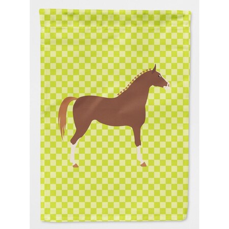 Carolines Treasures Hannoverian Horse Green Flag Garden Size BB7735GF