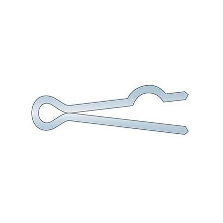 Huyett Humped Cotter Pin, Zinc Plated Carbon Steel, 0.141 in Dia x 1.250 in Effective Length CPHPZ-140-1250