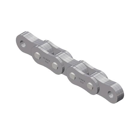 Senqcia Hi-Max Riveted Leaf chain, 100 ft OAL, 1/2 in Pitch, Carbon Steel BL423HMR100