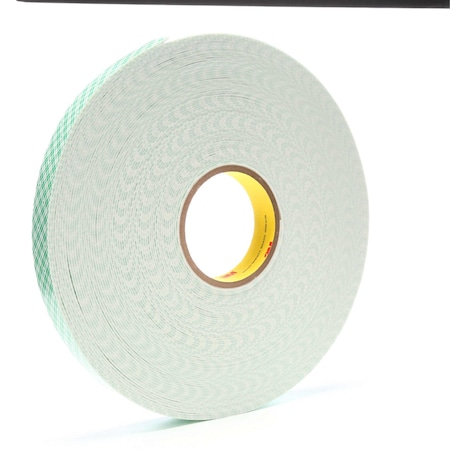 3M Double-Sided Foam Tape, 1 in W, 36 yd L, 1/16 in, Polyurethane Foam, Double-Sided, 9 PK 4016