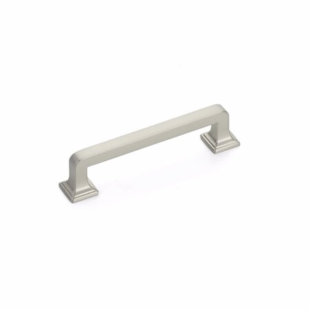 Schaub 3-1/2in Center to Center Menlo Park Cabinet Pull Satin Nickel Finish 522-15