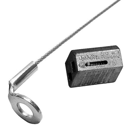 Durodyne Wire Rope, 5 ft Cable L., WC3 030244