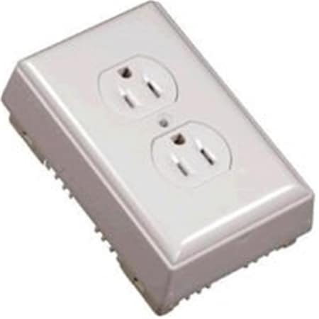 Plugit NMW2D Outlet Box Duplex Switch White PL819049