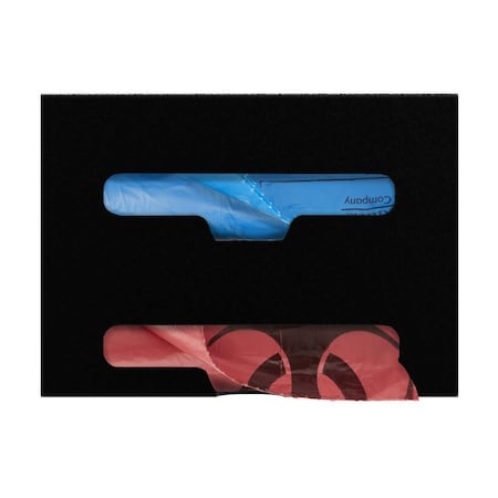 Origin Dispensing Solutions Bag Dispenser-Double-Standard-ABS, Black BG20X02BK