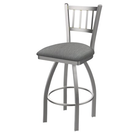 Holland Bar Stool Co 810 Contessa Stainless Steel 36in Swivel Bar Stool with Graph Alpine Seat 81036SS020