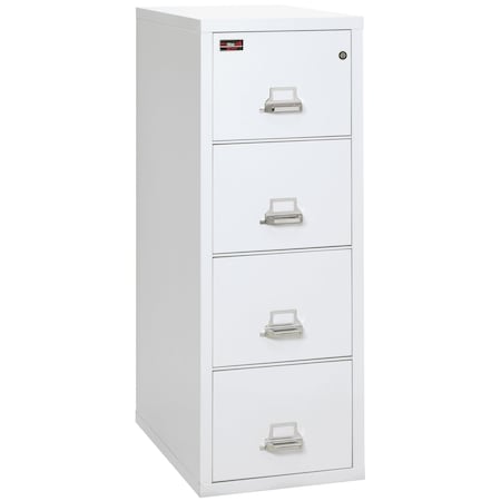 Fireking 4 Drawer, 2 Hr Fire & Impact Rated, Vertical, 31" depth Letter Arctic White 4-1956-2AW