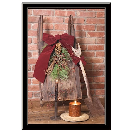 Homeroots Let Christmas Live 4 Black Framed Print Wall Art 404406
