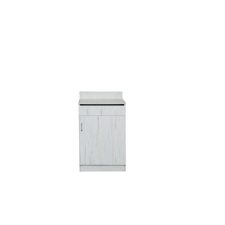 Bfm Seating Relic Server Station - Single Door - Melamine PVC Self-Edge - Antique Wash WS4024AW