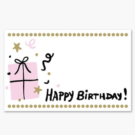 Nashville Wraps Birthday Present Enclosure Card, 3.5x2.25, 50PK AC7182