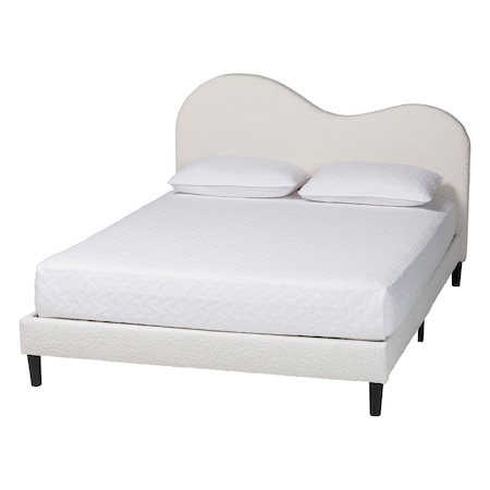Baxton Studio Dalton Boucle Upholstered Platform Bed 259-14189-ZORO